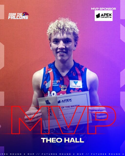 Congratulations Theo Hall, this week's Futures MVP ⭐
From North Beach Junior Football Club.@apexconcretewa
#WPFCFutures